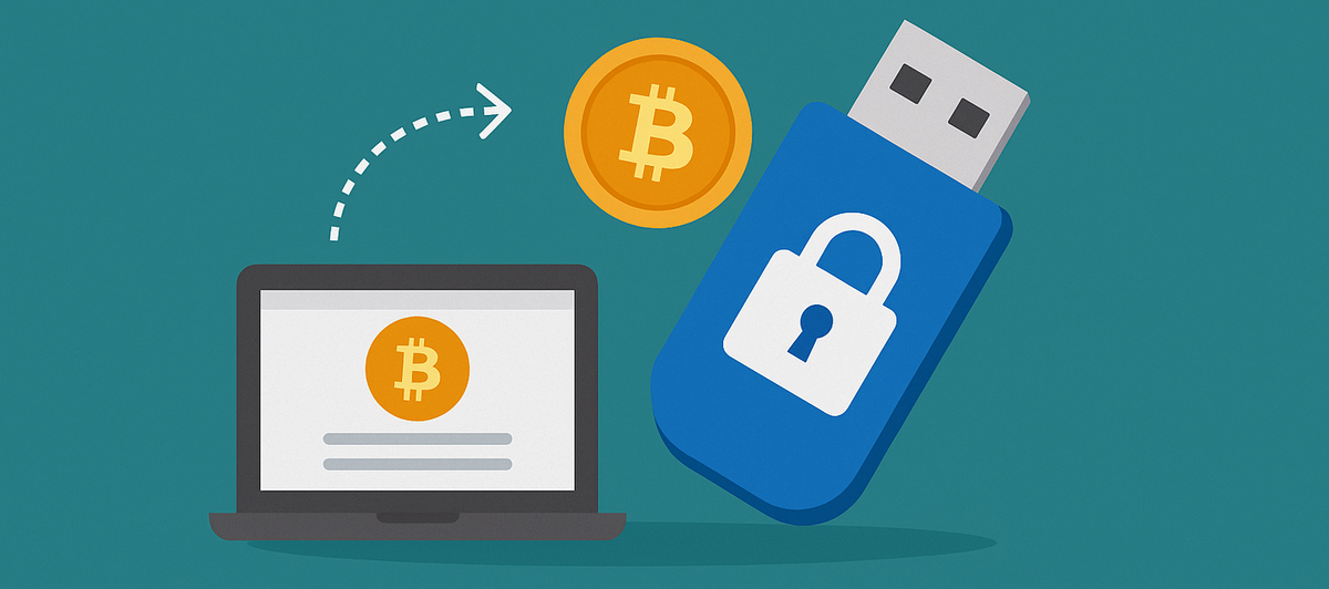 Cold Wallet com Pendrive.