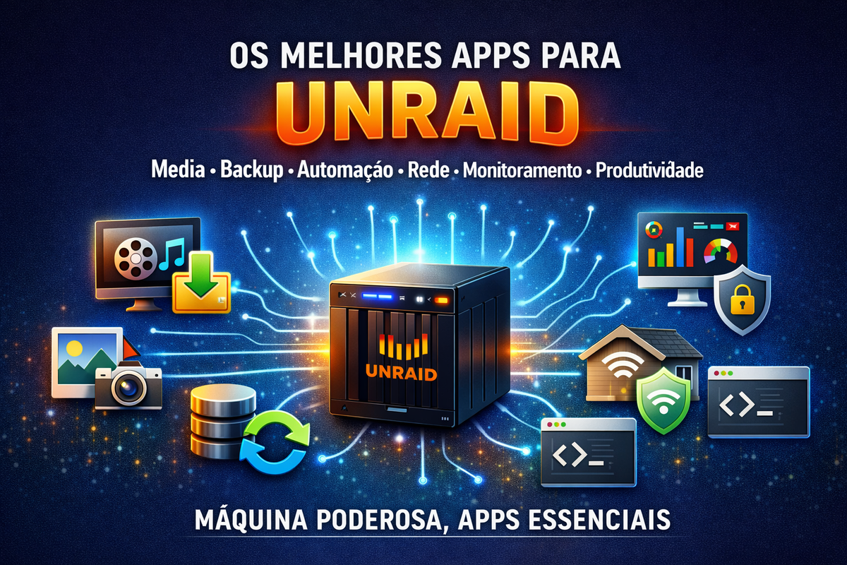 Os melhores apps para Unraid (só apps/Docker — nada de plugins)